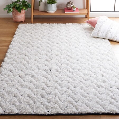 Safavieh 6 x 6 ft. Casablanca Flat Weave Square Area Rug Ivory & Navy CSB326A-6SQ